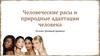 Человеческие расы и природные адаптации человека.p