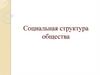 Социальная структура общества