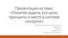 Понятие аудита, его цели, принципы и место в системе контроля