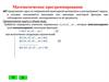 Математическое программирование