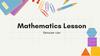 Mathematics Lesson бөлшек сан