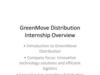 GreenMove Distribution. Internship Overview