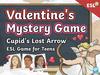 Valentine's Mystery Game Cupid's Lost Arrow ESL Game for Teens