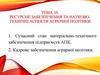 Ресурсне забезпечення та науково-технічні аспекти аграрної політики. Тема 10