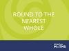 Round to the nearest whole