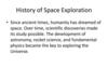 History of Space Exploration