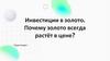 Инвестиции в золото. Почему золото всегда растёт в цене?