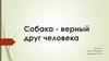 Собака - верный друг человека