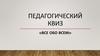 Педагогический квиз «Все обо всем»
