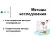 Методы исследования