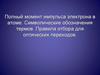 Полный момент импульса электрона в атоме. Символические обозначения термов. Правила отбора для оптических переходов