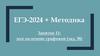 Эссе на основе графиков. Занятие 11. ЕГЭ-2024 + Методика