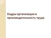 Кадры организации и производительность труда