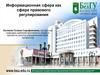 Информационная сфера как сфера правового регулирования