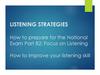 Listening Strategies
