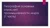 География основных отраслей промышленности мира (1 часть)