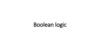 Boolean logic