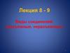 Виды соединений (разъемные, неразъемные)