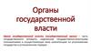Органы государственной власти