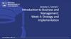 Introduction to Business and Management: Week 4: Strategy and Implementation