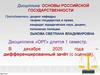 Основы российской государственности. Тематический план