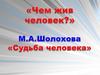 М.А. Шолохов. Судьба человека