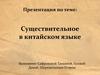 Существительное в китайском языке