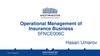 Operational Management of Insurance Business 5FNCE006C