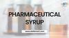 Pharmaceutical syrup