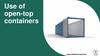 Open Top Containers - Container Surveyor