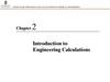 Introduction to Engineering Calculations