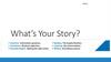 Unit 1. What's your story