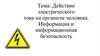Действие электрического тока на организм человека. Информация и информационная безопасность