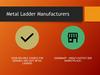 Metal Ladder Manufacturers