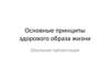 Основные принципы здорового образа жизни