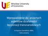 Wprowadzenie do prawnych aspektów działalności korporacji transnarodowych