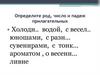 Правописание гласных в падежных окончаниях прилагательных