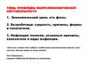 Проблемы макроэкономической нестабильности