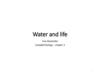Water and life