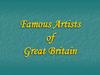 Famous Artists of Great Britain