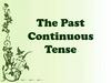 The Past Continuous Tense