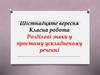 Розділові знаки у простому ускладненому реченні  (9 клас)