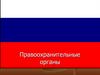 Правоохранительные органы