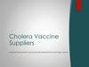 Cholera Vaccine Suppliers