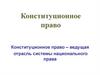 Конституционное право