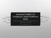 Manufacturers of Hydraulic Hand Pumps in India