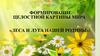 Формирование целостной картины мира «Леса и луга нашей родины»