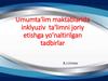Umumta‘lim maktablarida inklyuziv ta‘limni joriy etishga yo’naltirilgan tadbirlar