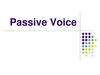 Passive Voice