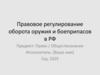 Правовое регулирование оборота оружия и боеприпасов в РФ